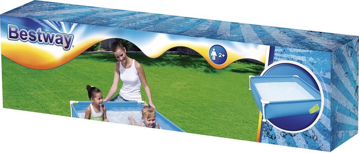 Bestway My first frame zwembad vierkant 122 cm — afbeelding 12