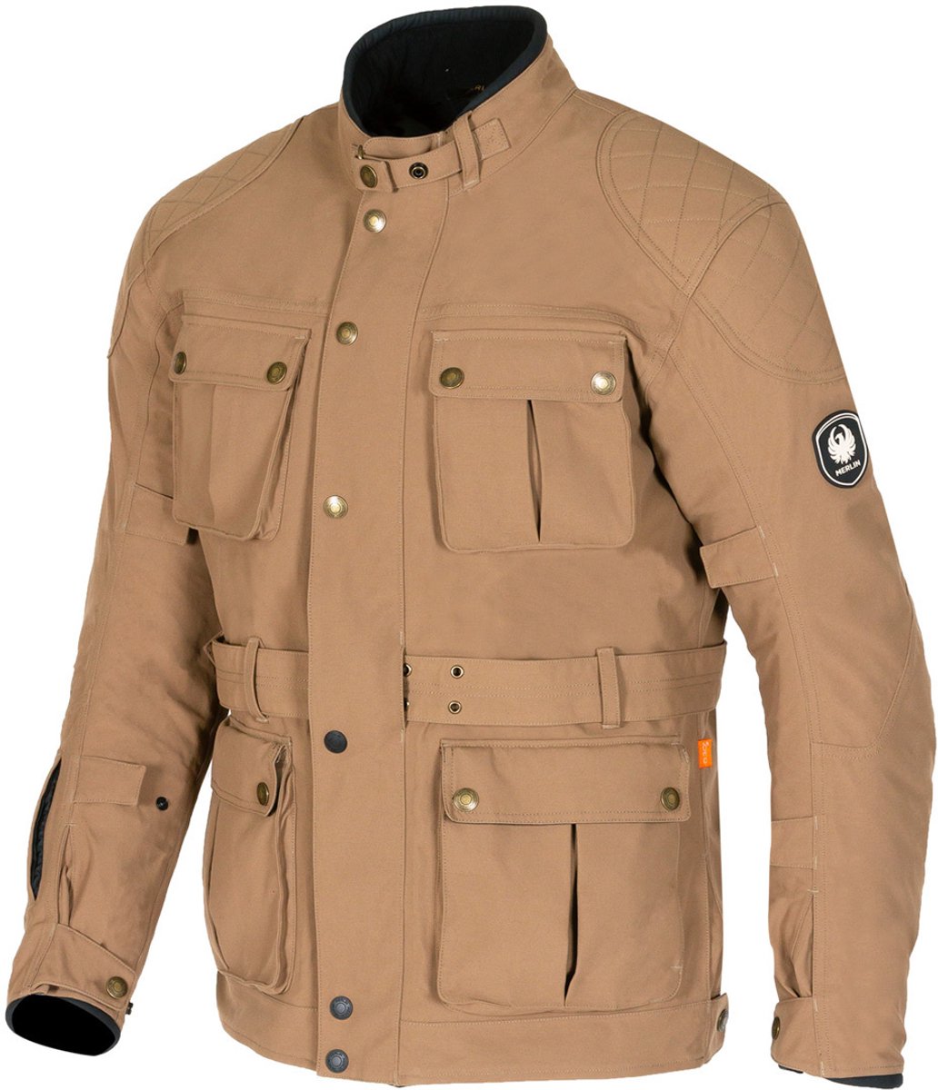 Merlin Burslem Eco Gelamineerde Sand Textiele Motorjas - Jas