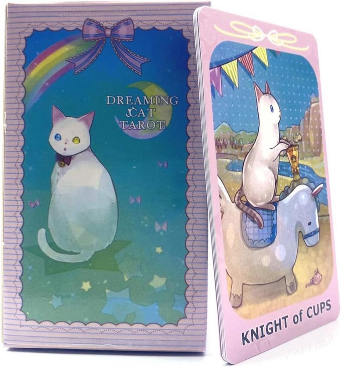 Vintage Tarotkaarten voor Beginners en Professionals - Kleurrijke en Draagbare Holografische Kaarten