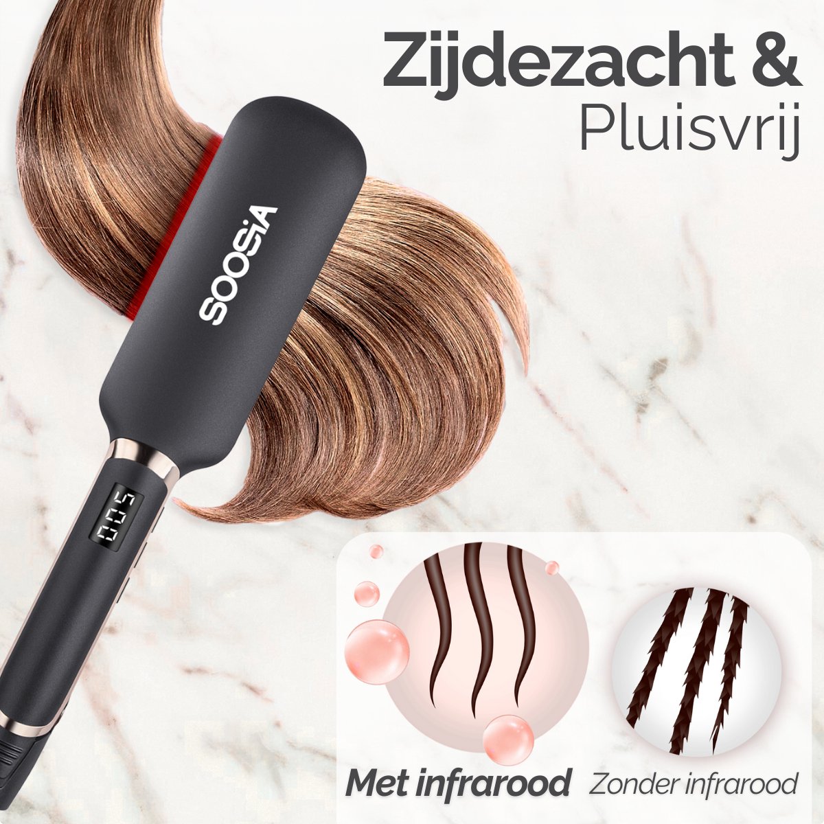 Soosia Infrared Styler Stijltang met Infrarood - Stijltangen - afbeelding 3
