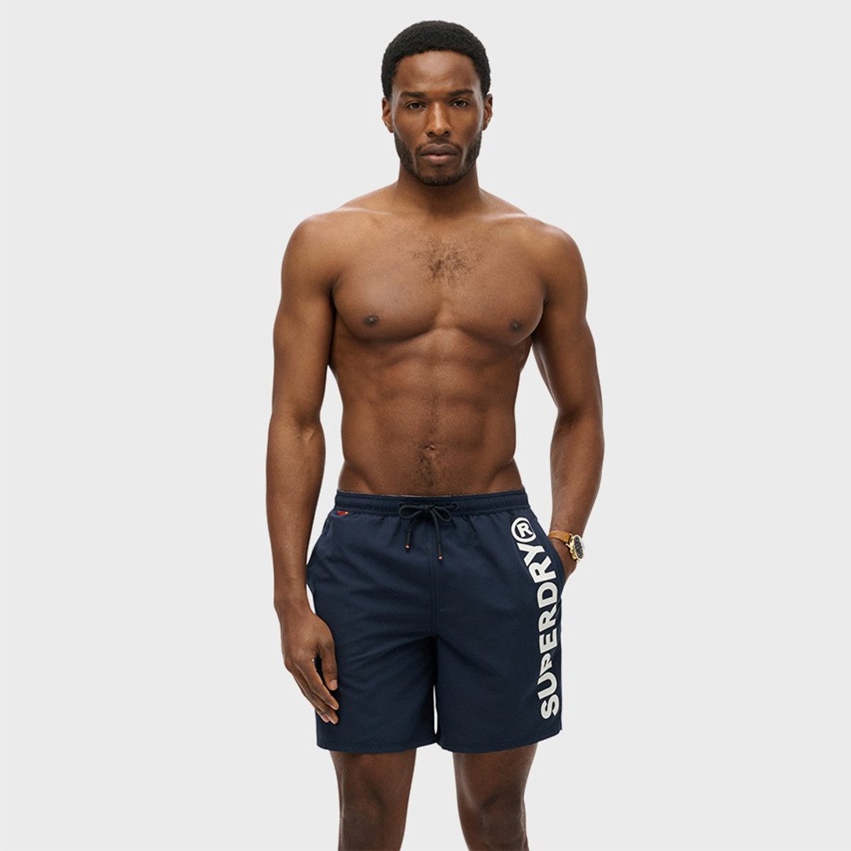 Superdry SPORT GRAPHIC 17 SWIM SHORT Heren Zwembroek - Nautical Navy — afbeelding 14