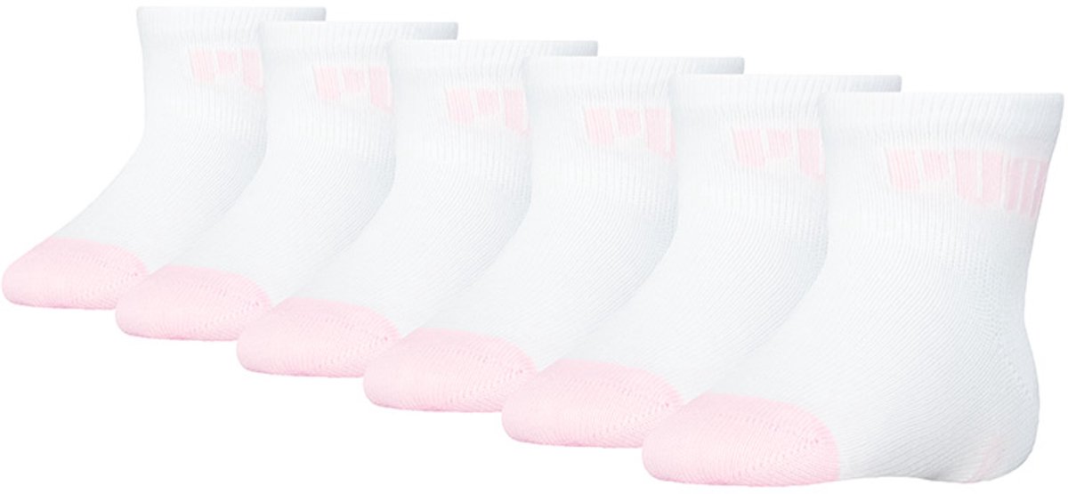 PUMA unisex baby 6P sokken logo & Multicolor