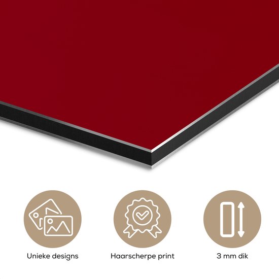 Aluminium schilderij 160x120 cm - Wanddecoratie metaal - Bloem - Goud - Glazen - Metalen muurdecoratie woonkamer - Decoratie industrieel - Foto op dibond - Industriële accessoires slaapkamer