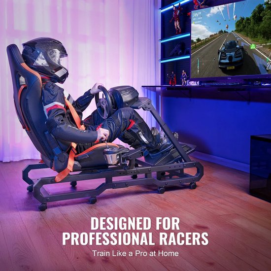 Racestoel - Cockpit Simulator - Volledig Verstelbaar - Met Beeldscherm ...