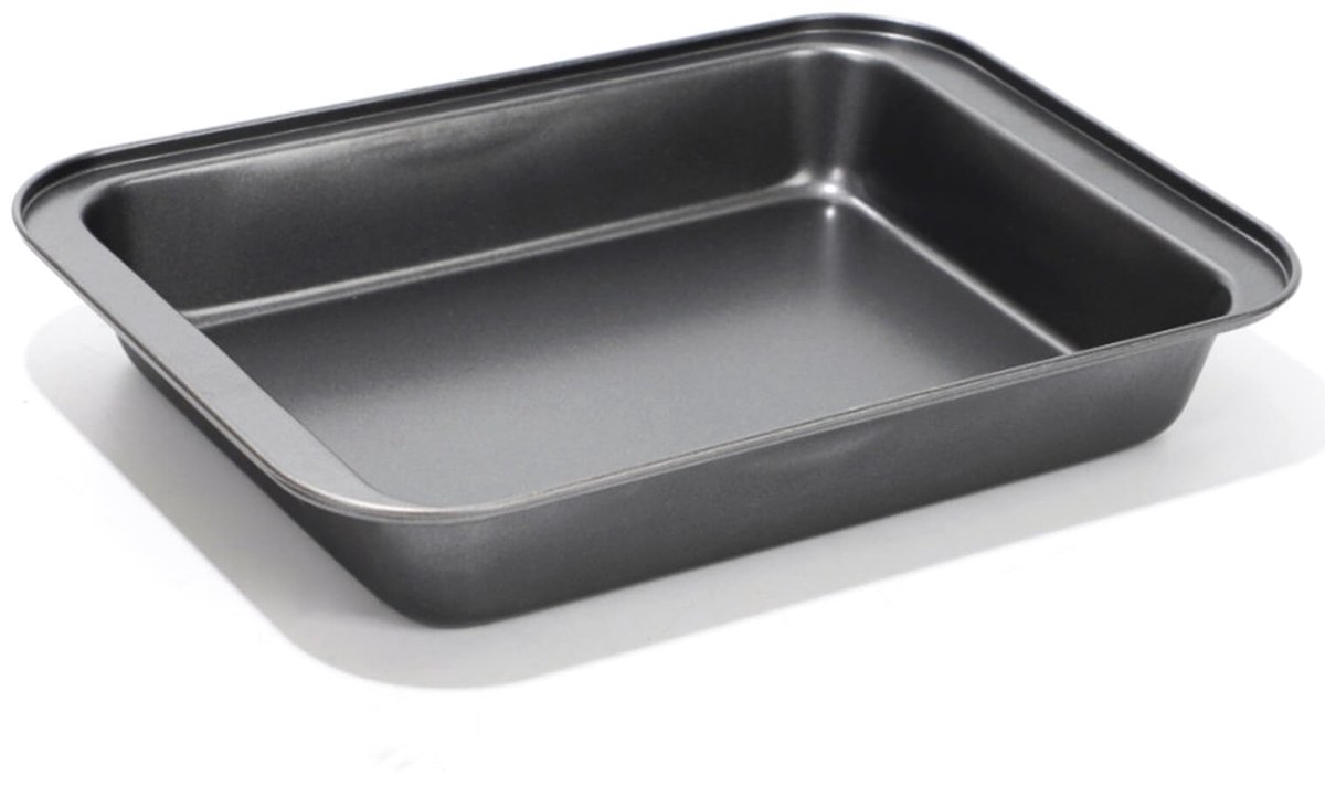 Ibenzoa® Uitgebreide Antiaanbak Rechthoekige Bakvorm voor Veelzijdig Bakken en Grillen, 32 x 22 x 5,5 cm