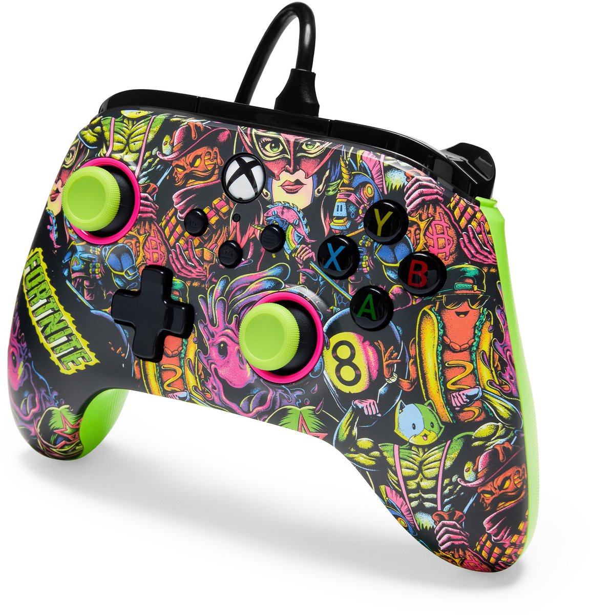 PowerA Bedrade Controller - Xbox Series X|S - Fortnite Glow - 3m USB-kabel – foto 2