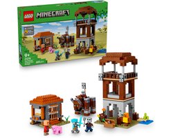 foto van LEGO Minecraft De Plunderaar Buitenpost en Verwoester Bouwpakket - 21278