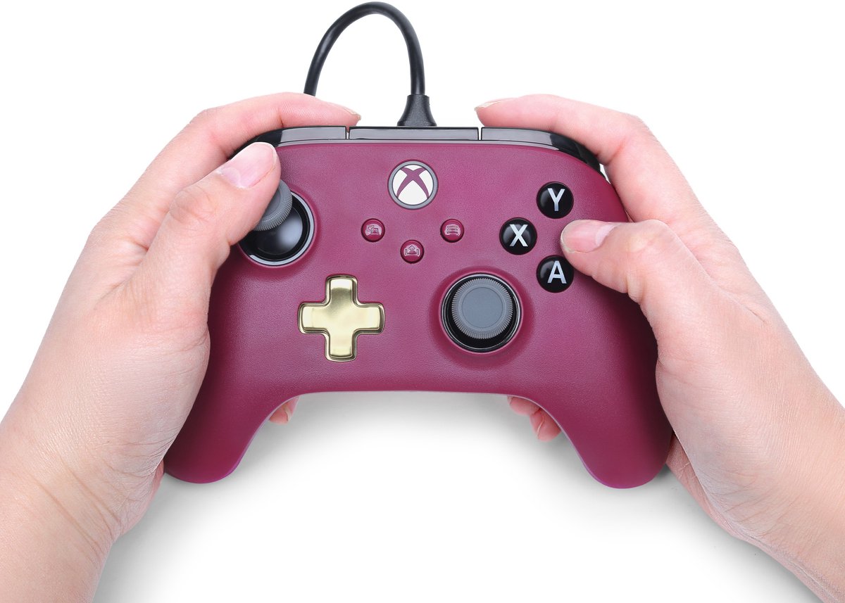 PowerA Advantage Bedrade Controller - Xbox Series X|S - Ruby Wine - 3m USB-kabel – foto 7