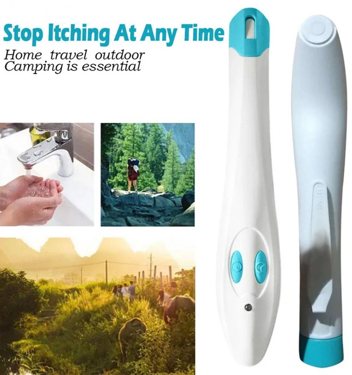 Stylo Anti-démangeaisons Pour Piqûres De Moustiques - Rechargeable, 4 Vitesses - Soulagement Rapide Et Naturel