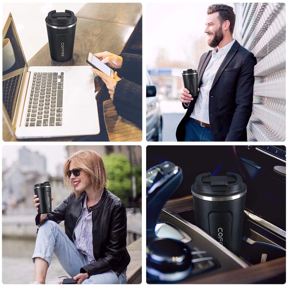 Ibenzoa® Duurzame Thermobeker voor Reizen: Isolatie voor Koffie en Thee — cadeau in Koken & Dineren - foto 7