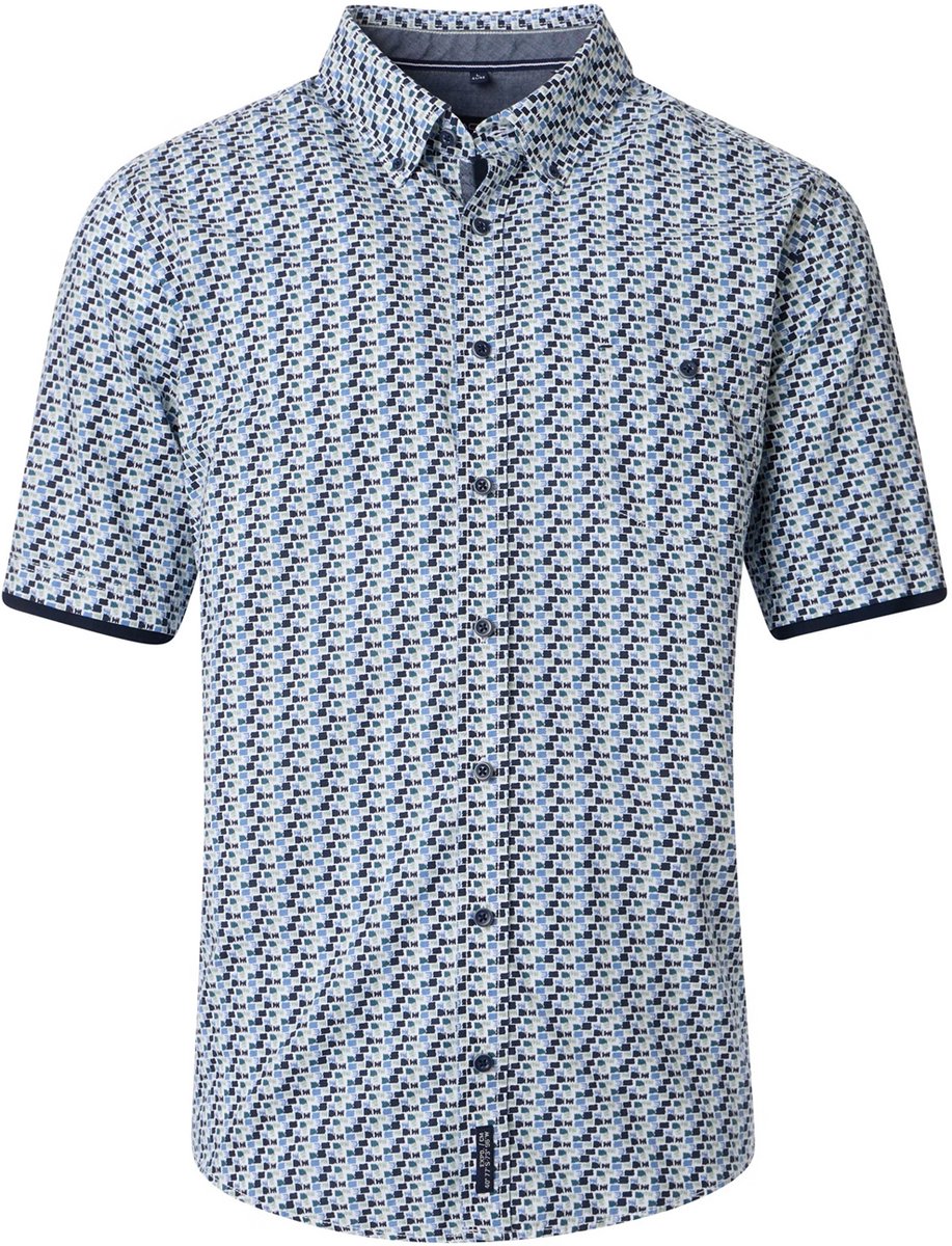 Casa Moda wit blauw overhemd maat L