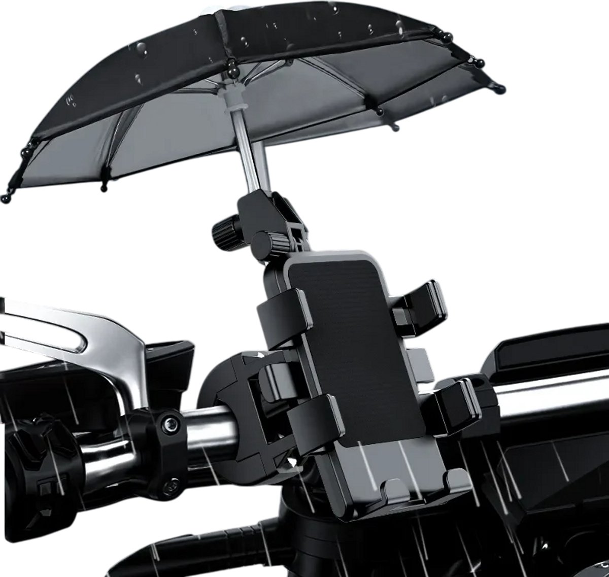 Telefoonhouder Fiets - Fiets Telefoonhouder - Telefoonstandaard - Telefoon Statief – Universeel - Gsm Houder Fiets met Zonneklep
