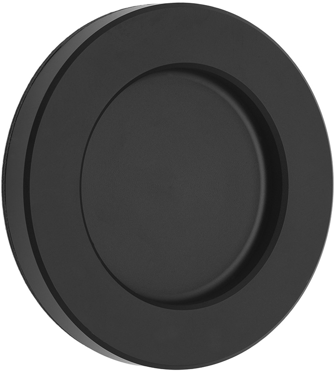 Schuifdeurgreep TEYO zwart geanodiseerd Ø 70 x 8 mm zelfklevend (3M VHB) Meubelgreep inox schaalgreep voor glasdeuren & kamerdeuren Handgreepschaal om op te kleven Glasdeurgreep van SOTECH