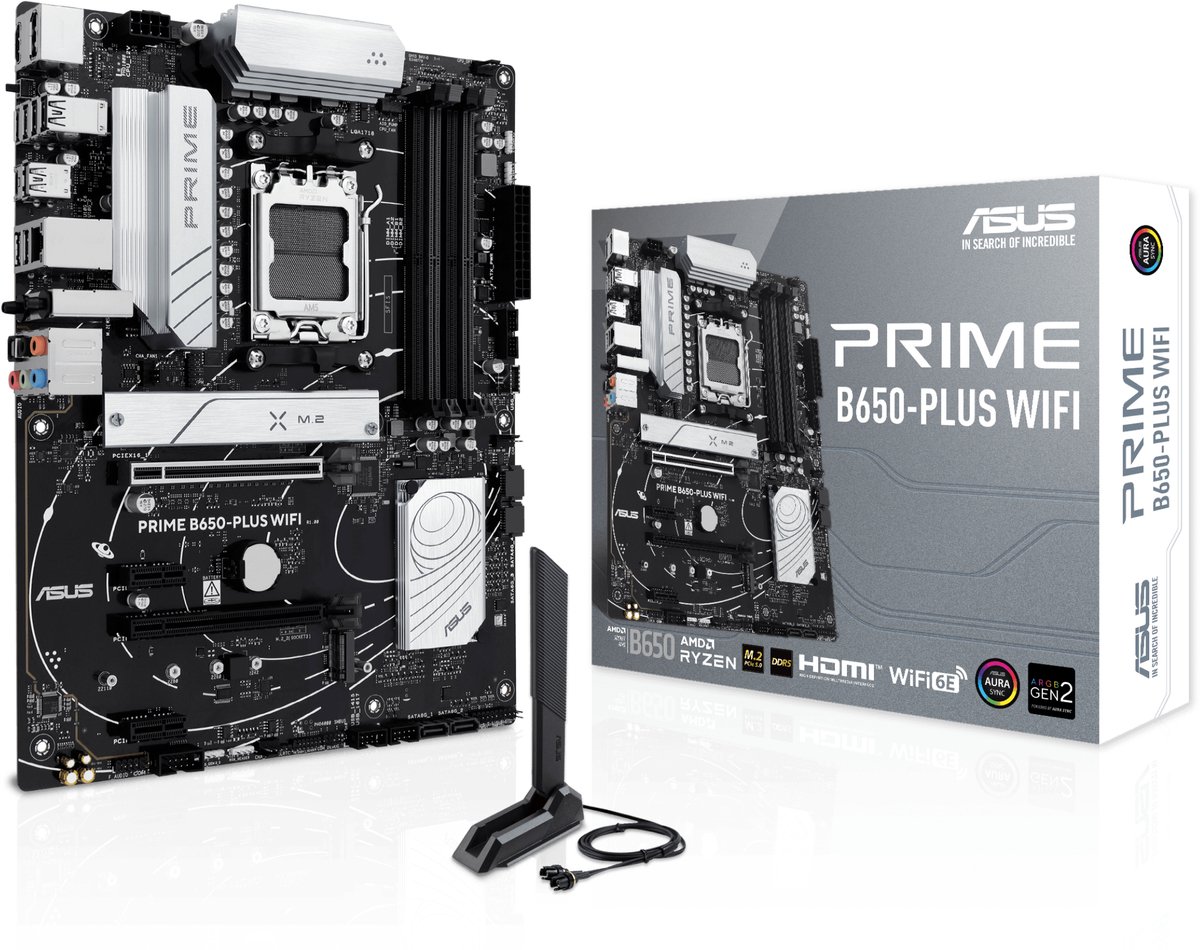 ASUS PRIME B650-PLUS WIFI AMD B650 Socket AM5 ATX