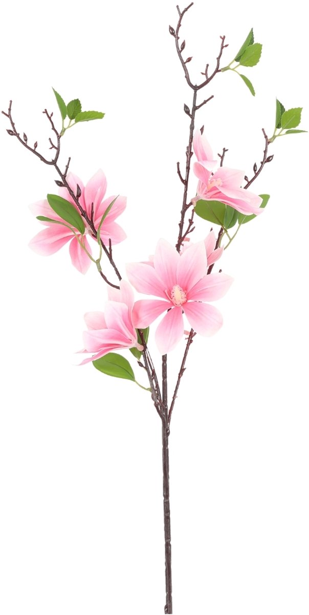 Countryfield Kunstbloem Magnolia roze 82 cm doos 24 stuks