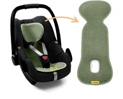 AeroMoov Air Layer – Inlegkussen Autostoel – Ademend & Warmteregulerend – Groep 0+ – Green Moss
