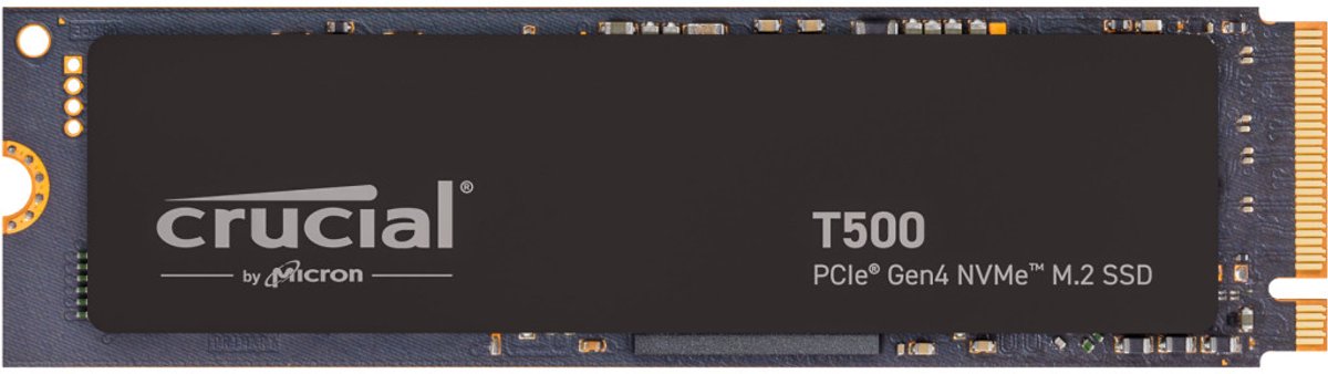 Crucial T500 (zonder koellichaam) 4 TB M.2 2280 NVMe PCIe SSD