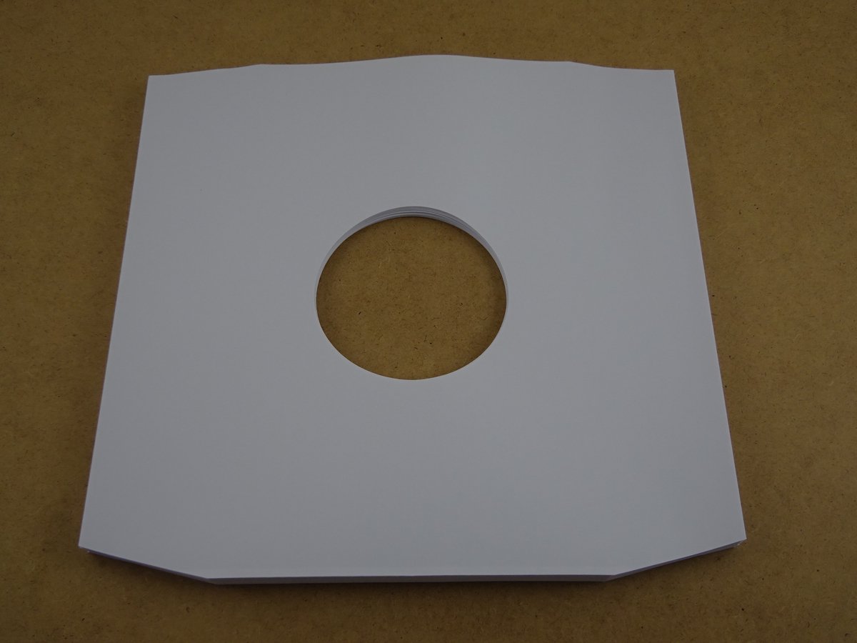 100 Stuks LP binnenhoezen deluxe wit papier (TOP KWALITEIT! 90gr papier) - hoezen lp's, inner sleeves, binnenhoes, platenhoezen, maxi's, maxi-single, lps vinyl platen, 12", 12 inch