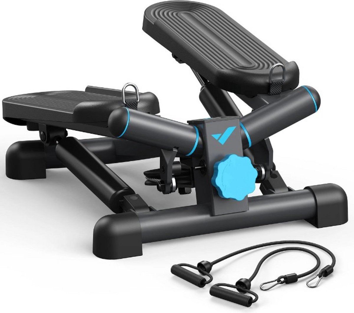Stepper - Mini Stepper - Inclusief 2 Weerstandsbanden - Met Monitor - Home Gym - Thuis Sporten - Sport - Fitness - Mini Cardio Home Trainer – Home trainer – Fitnessapparatuur - 150Kg