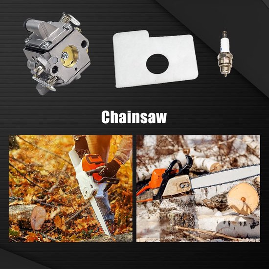 Geschikt voor MS170 MS180 C1Q-S57A Carburateur voor STIHL 017 018 MS 170 180 180C MS170 MS180 MS170C MS180C Kettingzaag met Luchtfilter Afstellingsset van HURI — afbeelding 3