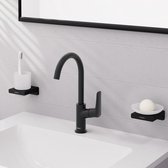 hansgrohe Logis - Wastafelmengkraan - Ééngreeps bediening - Zonder waste - 210mm - Draaibare uitloop - Mat Zwart