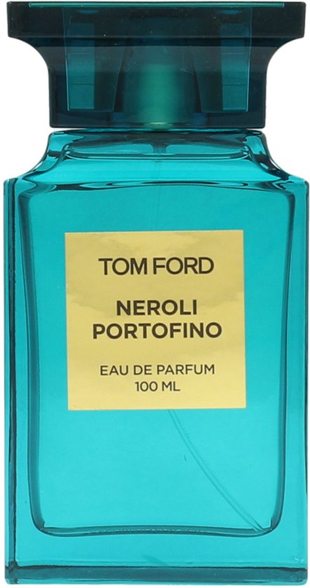 Fles Tom Ford Neroli Portofino eau de parfum 100 ml, turquoise glas.