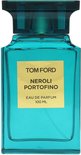 Fles Tom Ford Neroli Portofino eau de parfum 100 ml, turquoise glas.