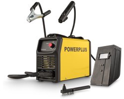 Powerplus elektrisch lasapparaat POWX481 - 10A - 160A lasstroom met stalen borstel/lashamer
