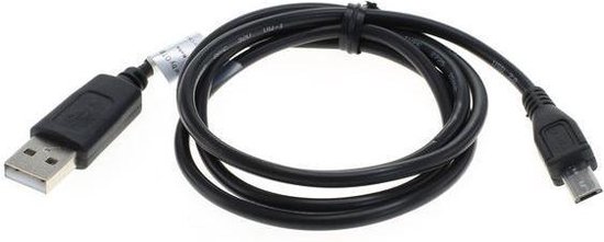 USB naar USB Micro kabel met extra lange connector - USB2.0 / zwart - 1  meter | bol.com