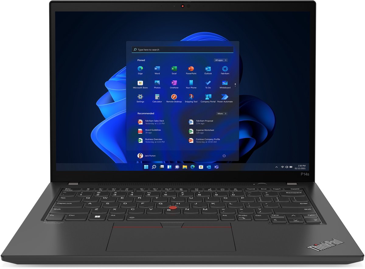 Lenovo ThinkPad P14s Gen 4 (Intel) Intel® Core™ i7 i7-1370P Mobiel