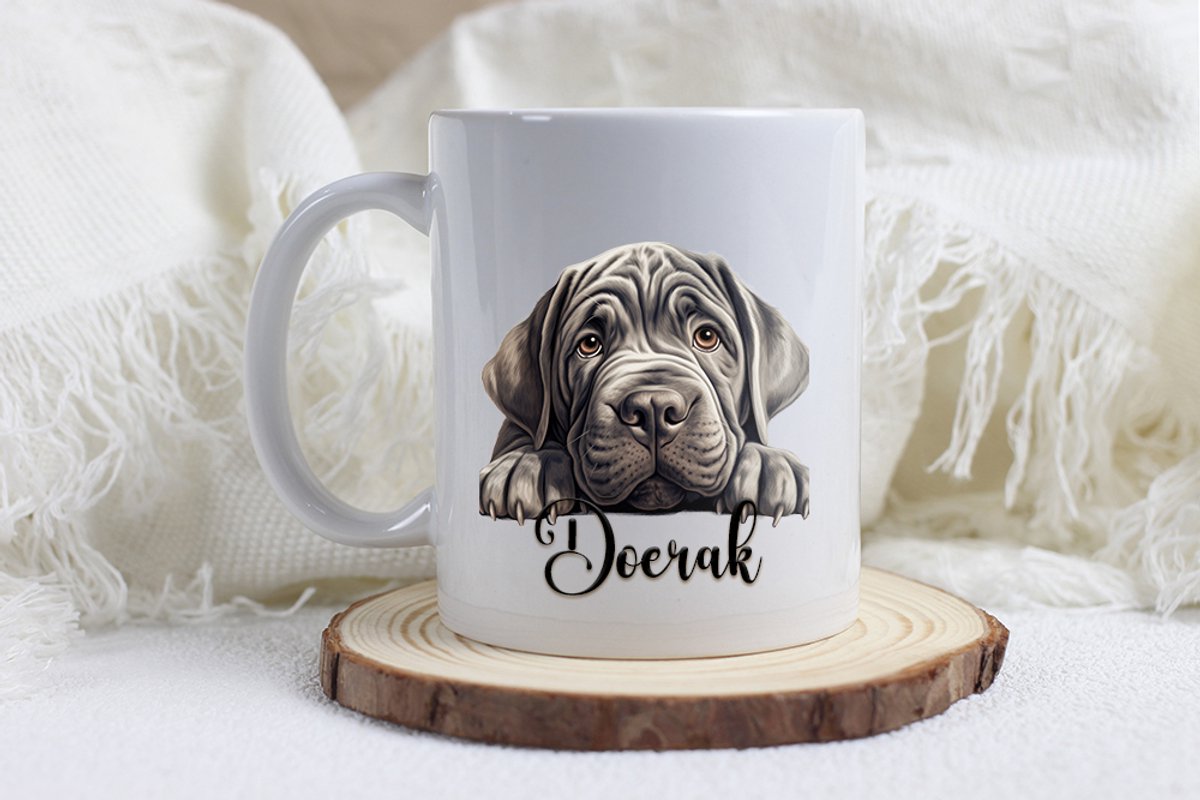 Mastino napoletano mok met naam