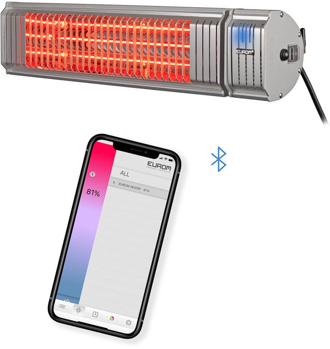 Eurom Golden 2000 Amber Smart - Hanging patio heater