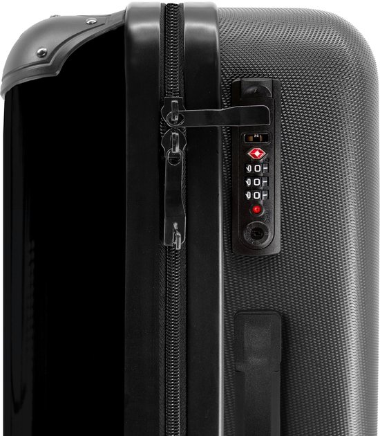 NoBoringSuitcases.com® - Grande valise Arbre de vie doré sur fond noir - Bagage - Valise de voyage - Valise chariot - Valises 67cm