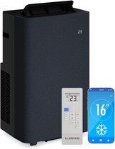 Klarstein AireLux Draagbare Airconditioner - 14.000 BTU, Smart App & Voice Control, voor kamers tot 51 m², 4-in-1 Koelen, Ontvochtiger, Ventilator & Slaapstand, Stil, Window Kit Inbegrepen, Donkergrijs