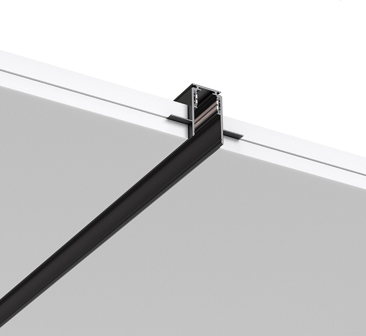 48V Magnetische Track Rail - Railsysteem - Braytron - Inbouw - Zwart - 2 Meter