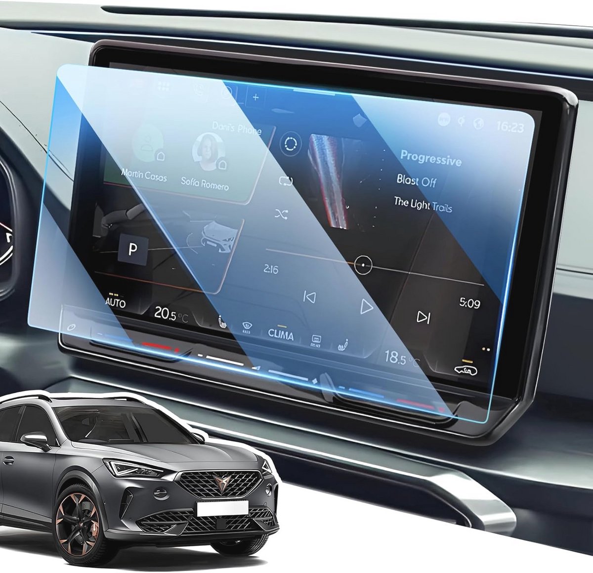 Displaybeschermfolie 9H voor 12" Touchscreens - Krasbestendig en Anti-Vingerafdruk