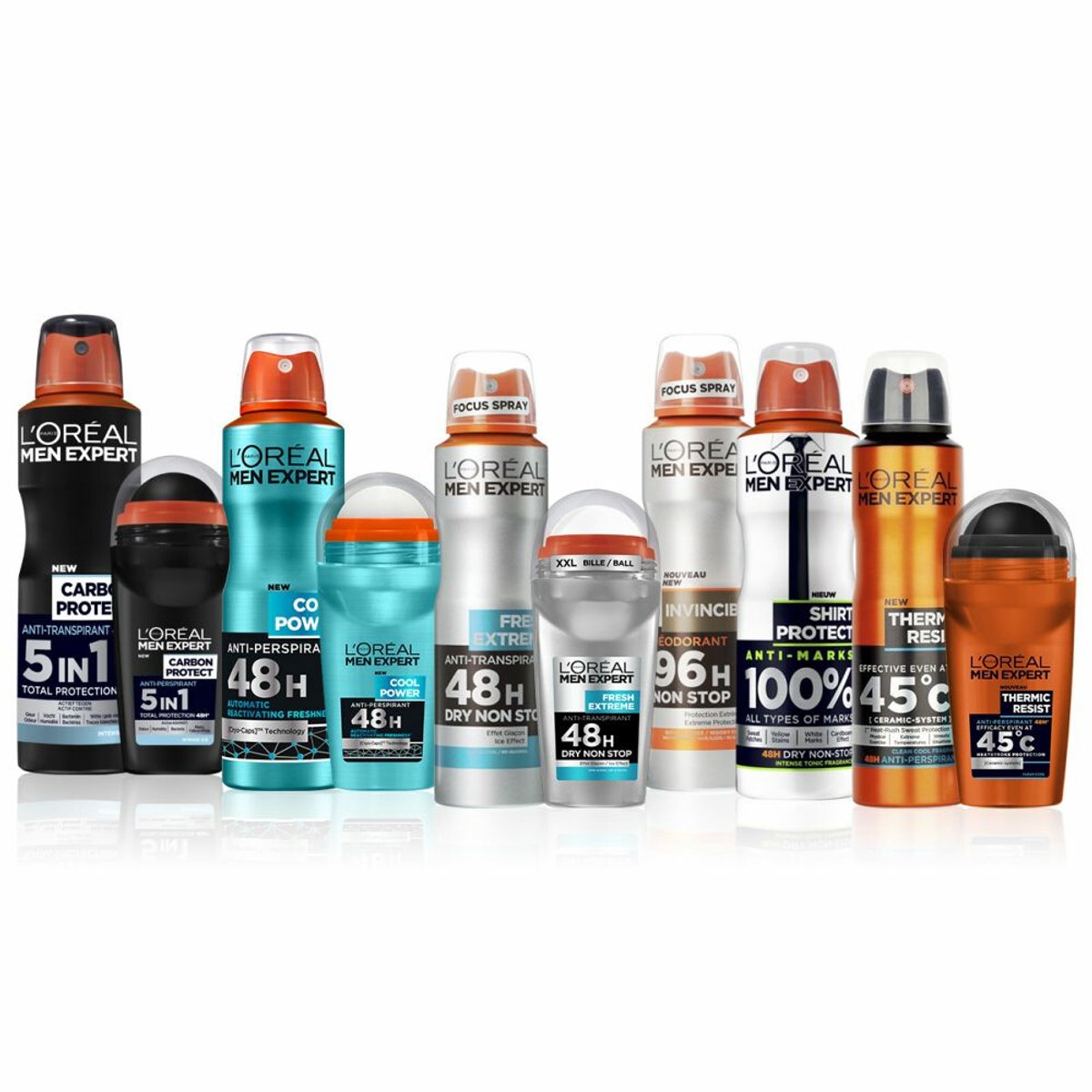 L'Oréal Men Expert Deodorant Spray Fresh Extreme - 3 x 150 ml - Voordeelverpakking