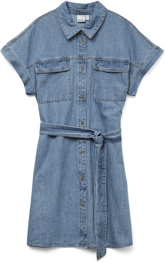 VERO MODA - VMNOTUS SS SHORT DENIM DRESS YO371 - Dames - Jurken