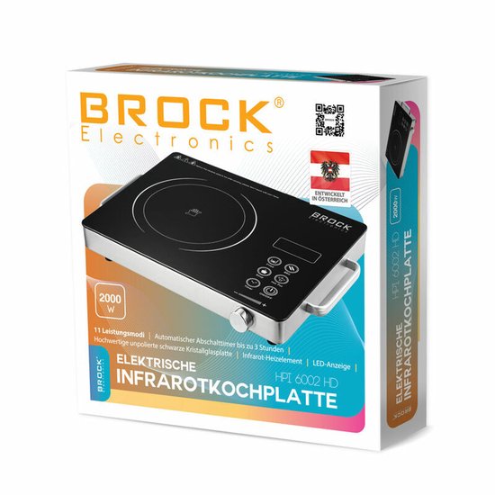 Enkelpit Infrarood Elektrische Kookplaat 2000W – Vrijstaand, Compact & Energiezuinig Fornuis voor Thuis, Camping & Studenten — afbeelding 2