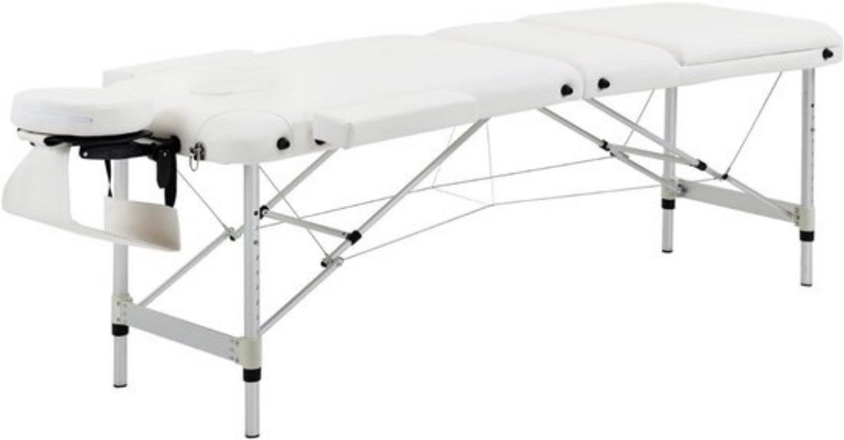 Thuys – Massagetafel – Behandelbank – Behandeltafel – Hoeslaken – Inklapbaar – Professioneel Design – Wit