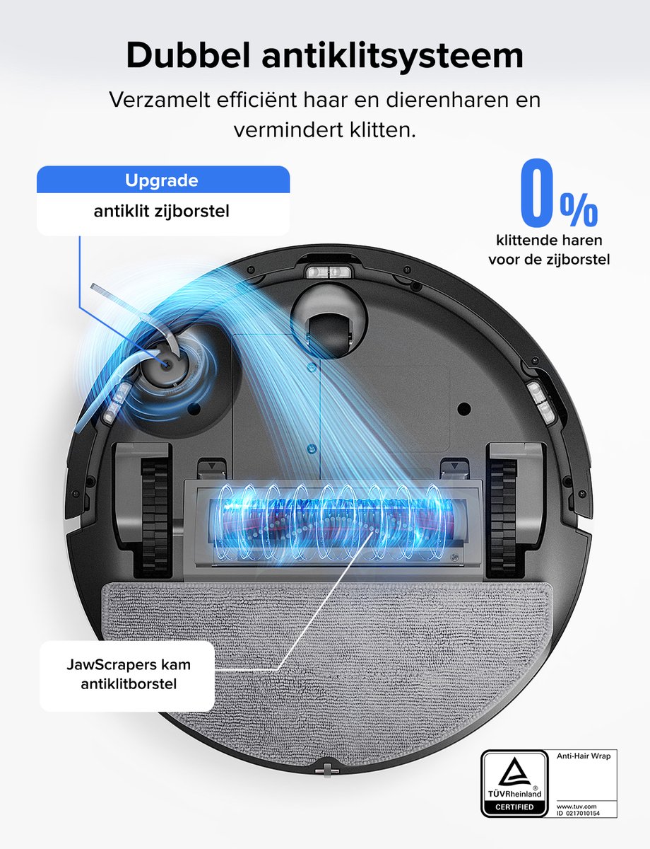 Roborock Q7 L5 Robotstofzuiger – 8000 Pa Hyperforce Zuigkracht – Dubbele Anti-Klit – Nauwkeurige LiDAR Navigatie –Slimme Verboden Zone –Multi-Level Mapping – Automatisch Opladen – APP–Zwart –Q5 PRO Upgrade — afbeelding 5