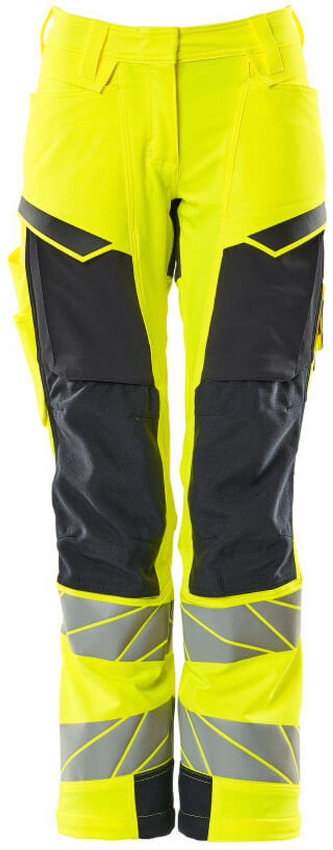 Mascot Accelerate Safe Broek met kniezakken 19078-511 - hi-vis geel/donkermarine - C42 - 76