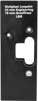 Wovar Freesmal sluitplaat 71 x 23 mm | Per stuk