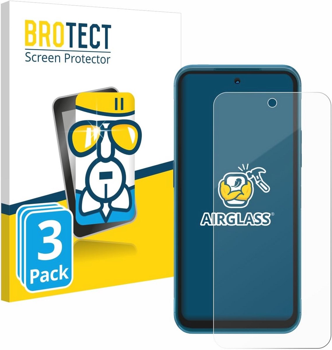 Screen Protector voor Nokia XR20 - 3 Stuks, 9H Hardheid, Flexibel en Krasbestendig