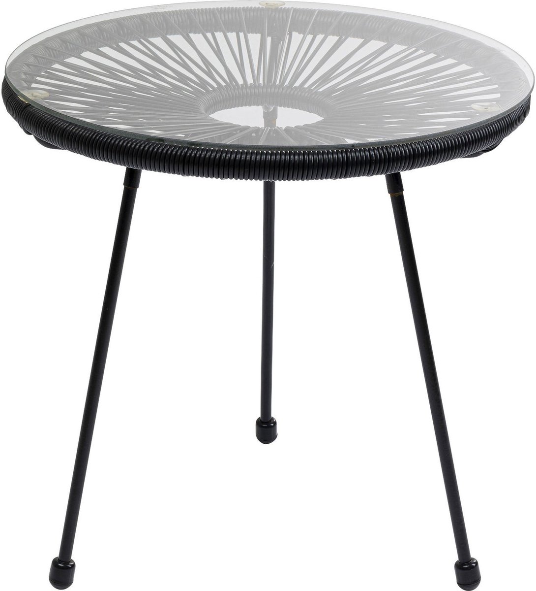 Kare Tuin Bijzettafel Acapulco Black