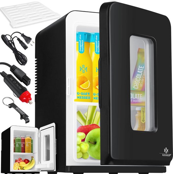 COSTWAY Mini Refrigerator, 15 Litres, 2-in-1 Cooling and Heating
