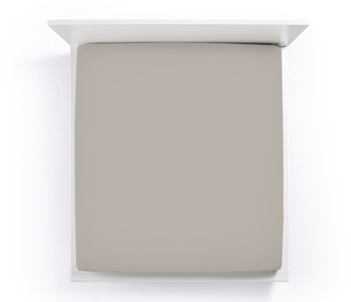 Hoeslaken Bella Donna Jersey Alto 120-130x200-220 cm (platina 0125)