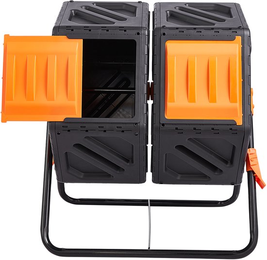 Dual Chamber Compostbak, 37 Gallon - 2 Schuifdeuren - BPA-Vrij Ontwerp ...