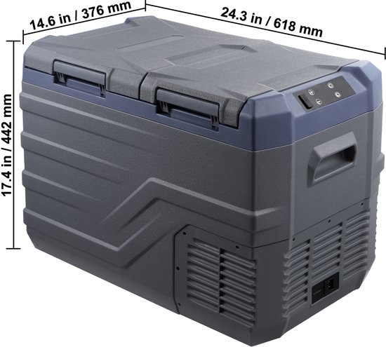 Autokoelkast – 12 Volt draagbare vriezer – 32 L dual-zone, instelbaar van -4℉ tot 68℉ – 12/24 V DC & 100-240 V AC compressor koelbox voor outdoor, kamperen en campers — afbeelding 3