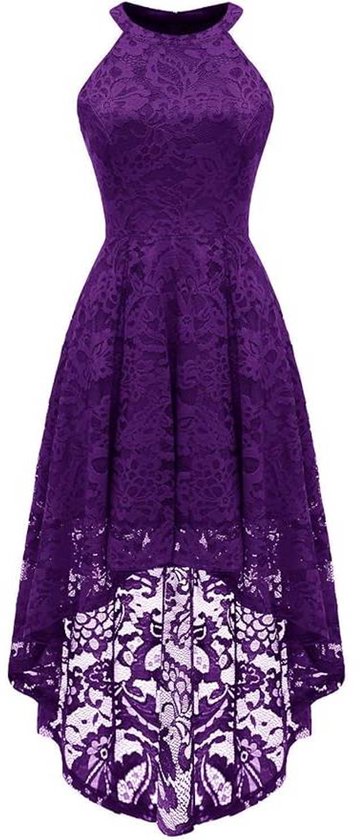 Berylove Vokuhila cocktailjurk voor dames, avondjurk, elegant voor bruiloft, feestelijke jurken, mouwloos, bruidsmeisjesjurk, Glitter blush, 3XL